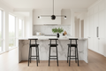 Rail Bar Stool — Matte Black