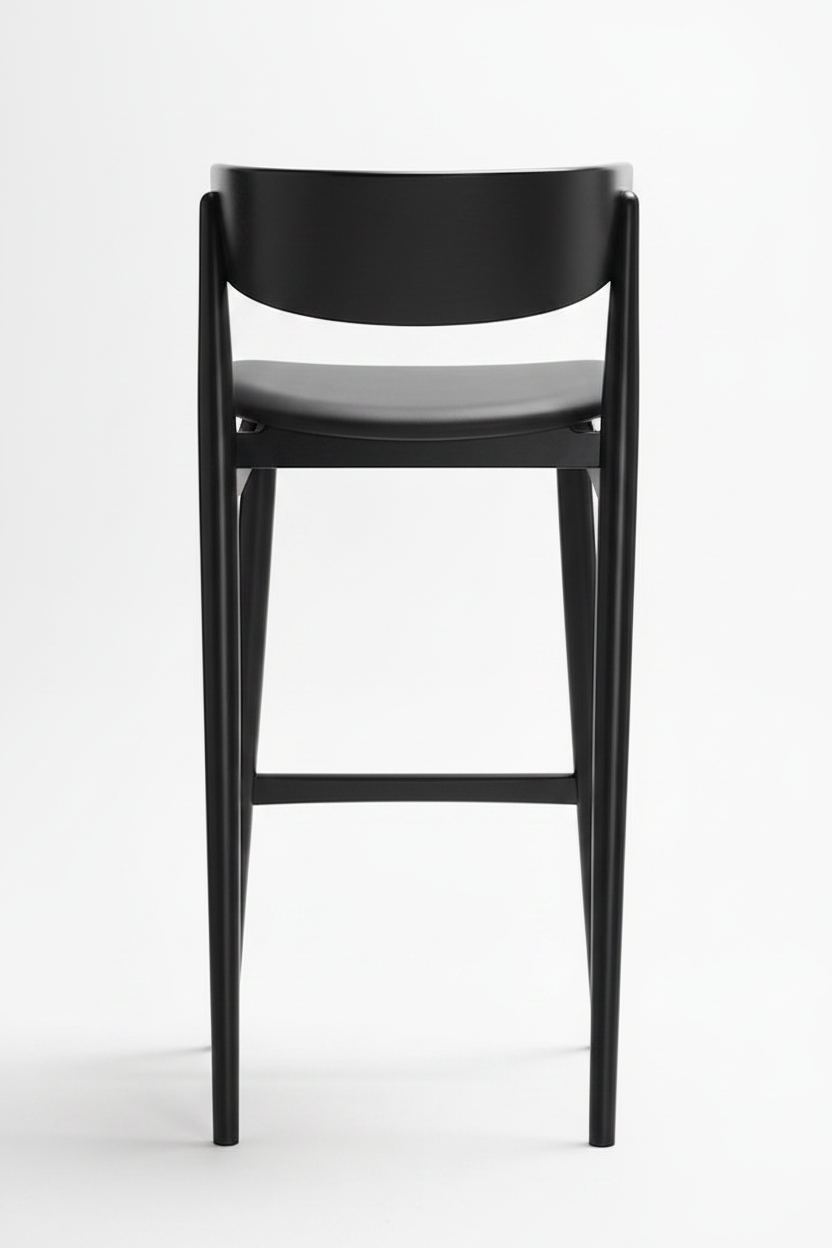 Noir Bar Stool — Matte Black