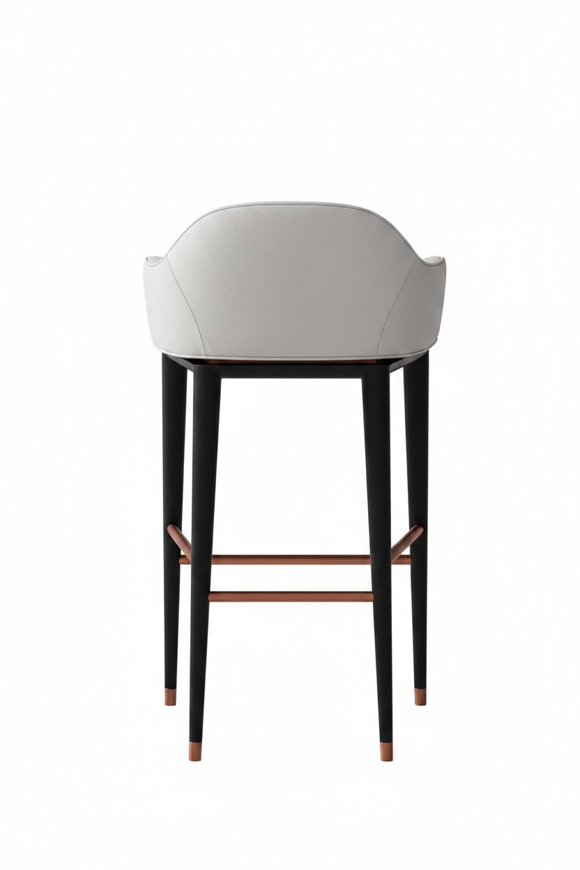 Copper & Ivory Bar Stool