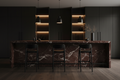 Noir Bar Stool — Matte Black