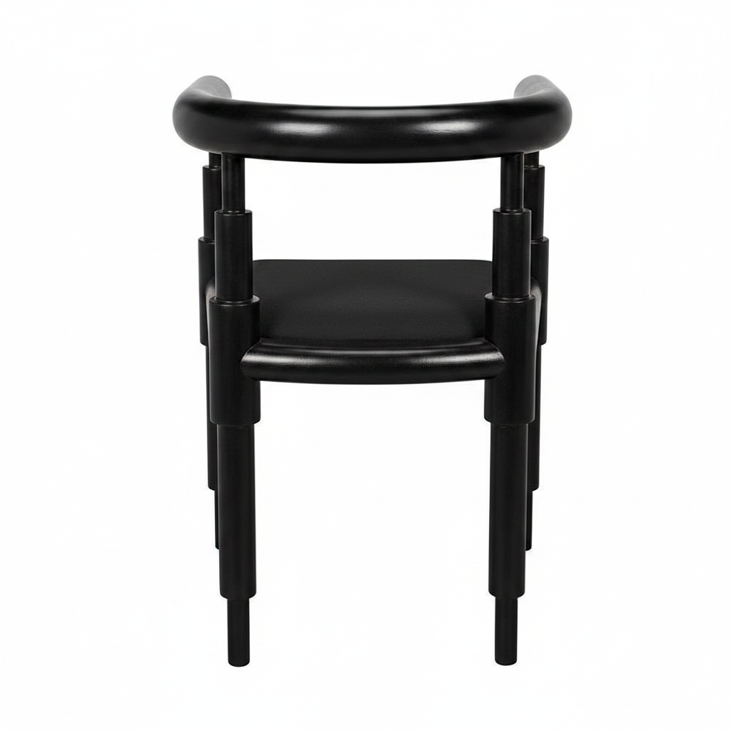 Tubular U-Back Accent Chair