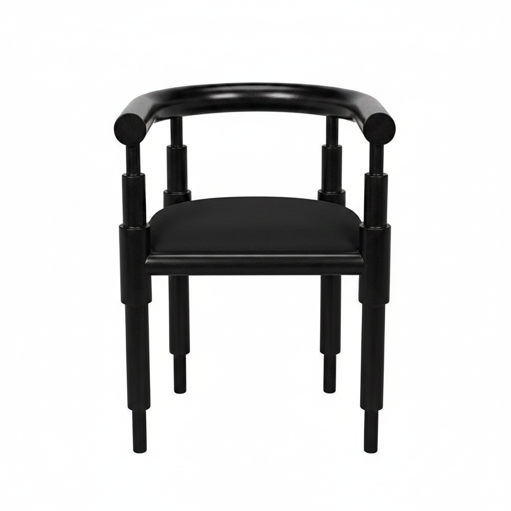 Tubular U-Back Accent Chair