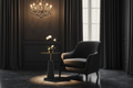 Brass & Marble Hexagonal Side Table