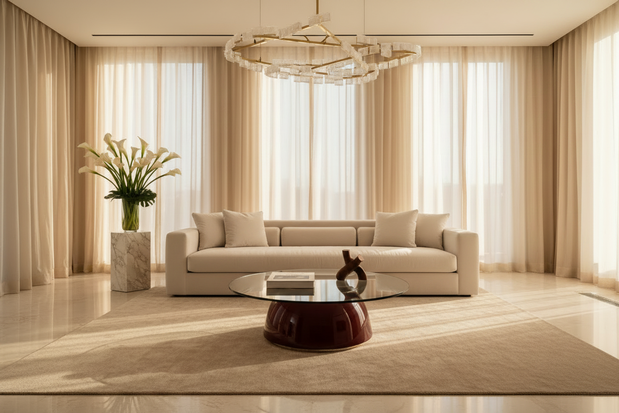 Burgundy Dome Coffee Table