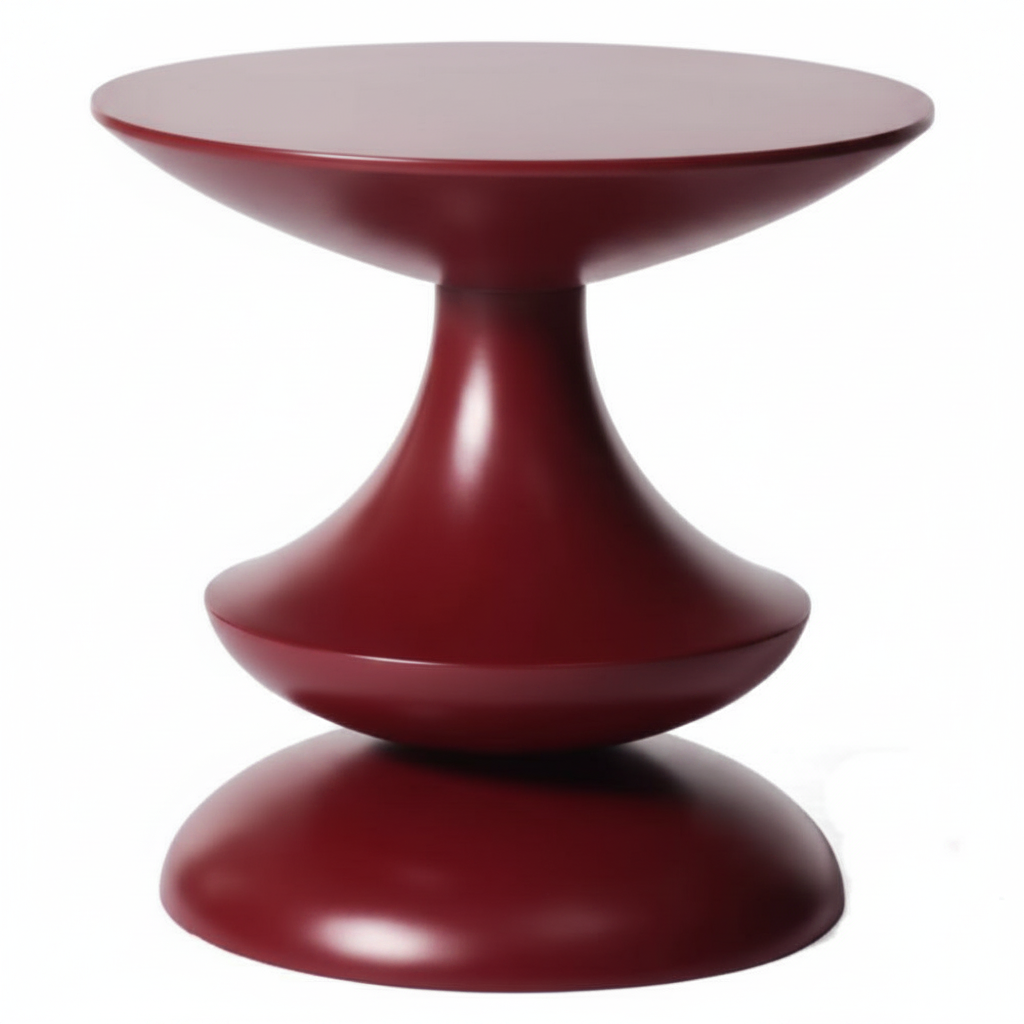 Hourglass Lacquer Side Table