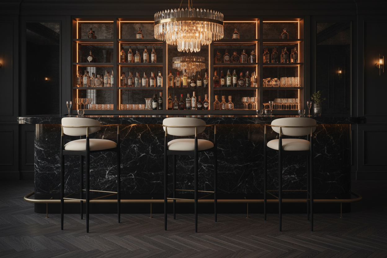 Golden Bar Stool