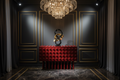 Crimson Studded Sideboard