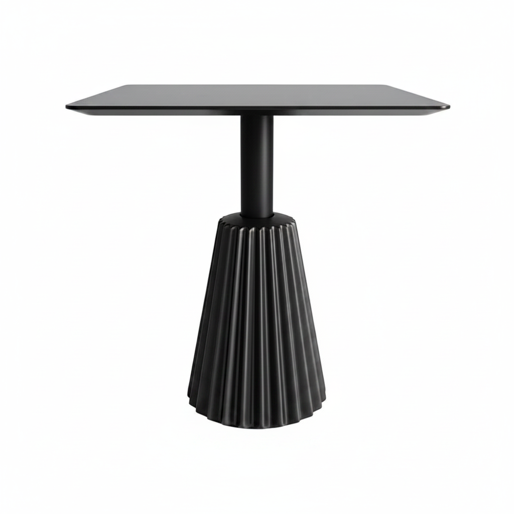 Fluted Cone Pedestal Dining Table