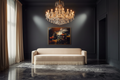 Ivory Fringe Sofa