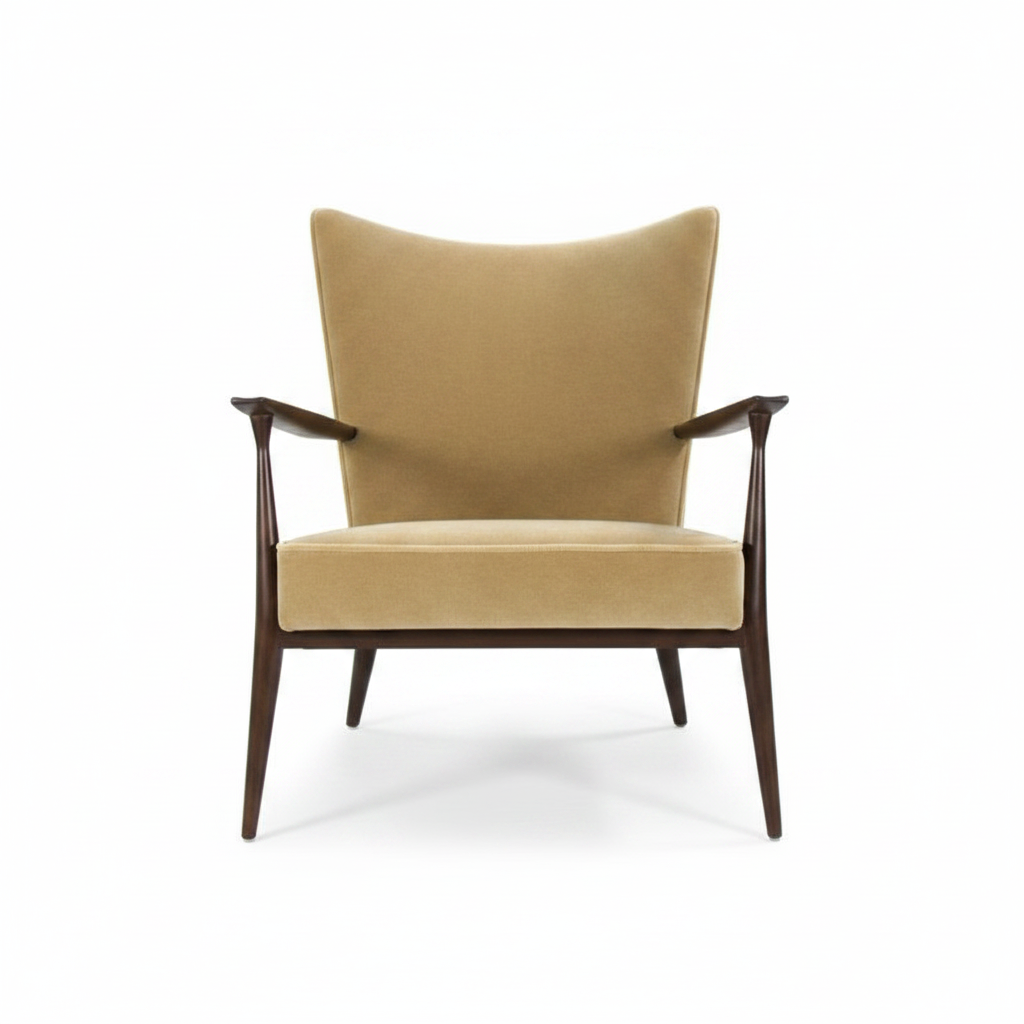 The Camel Wingback Chair