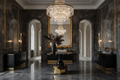 The Obsidian Foyer Table