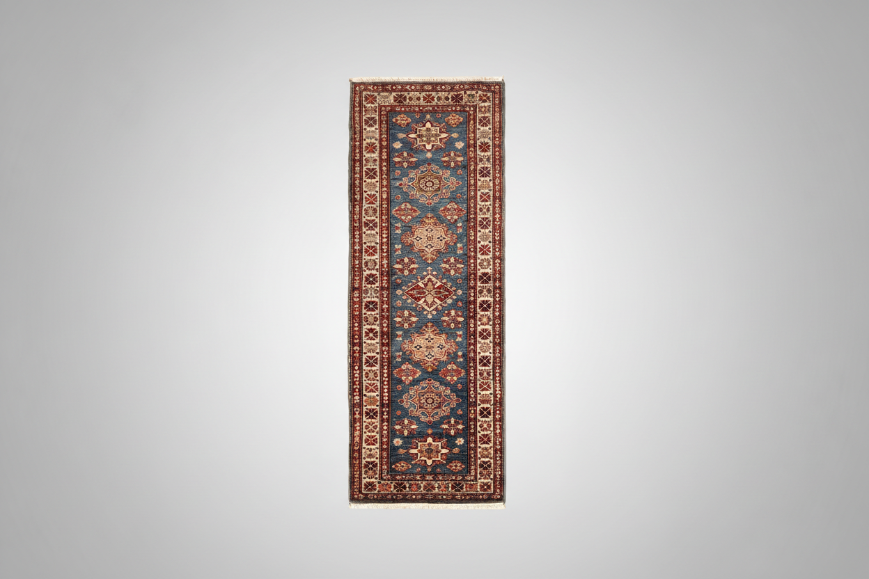Kazak Geometric Runner Rug 60x185cm