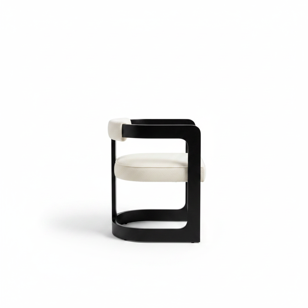 Arc Frame Dining Chair side profile view