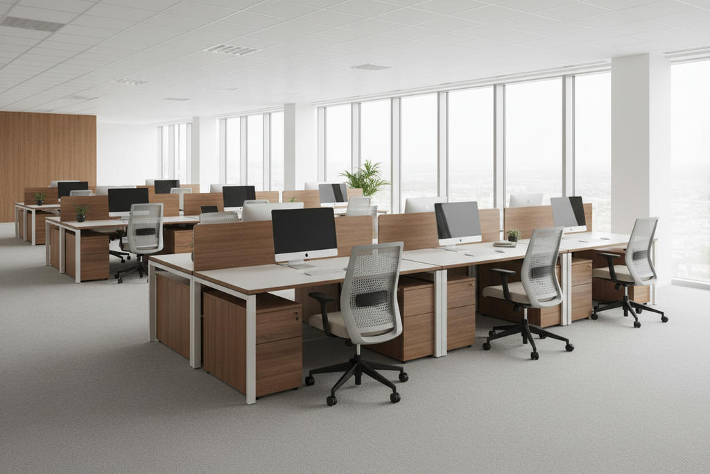 Executive Walnut Office Desk