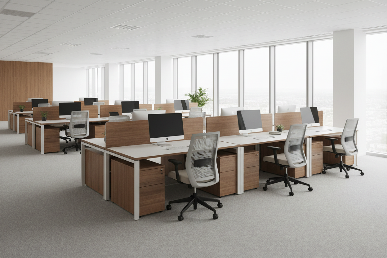 Executive Walnut Office Desk
