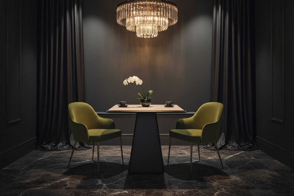 Pyramid Pedestal Dining Table