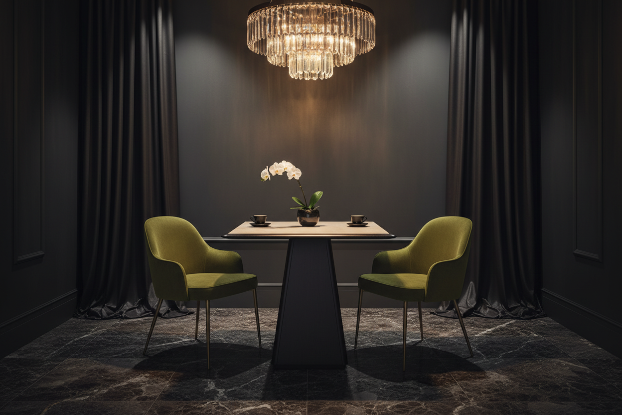 Pyramid Pedestal Dining Table