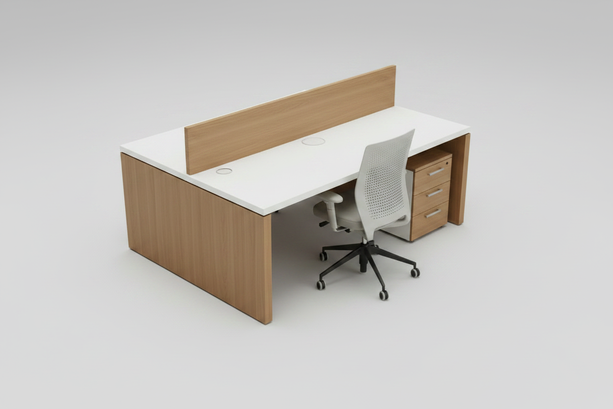 Executive Walnut Office Desk